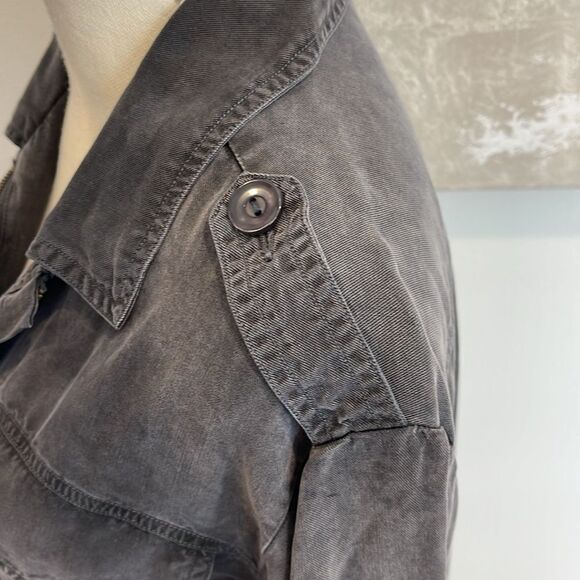 NWT Young Fabulous & Broke Damon Gray Zip Jacket Front Pockets SZ S - Picture 5 of 7